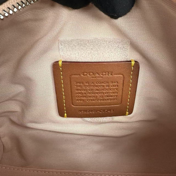 Coach Mini Rowan Crossbody Bag In Signature Leather In Blush NWT CY743 - Picture 8 of 12